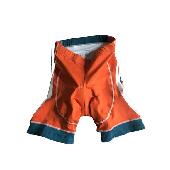 NWOT primal Cycling Shorts Women’s Evo 2.0 Corsa MIAMI DOLPHINS Teal Orange Sz S - Picture 2 of 4